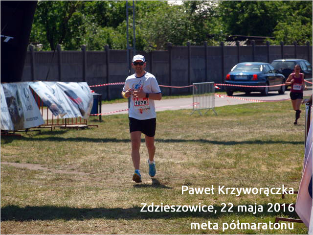 Paweł Krzyworączka, Zdzieszowice 2016, półmaraton